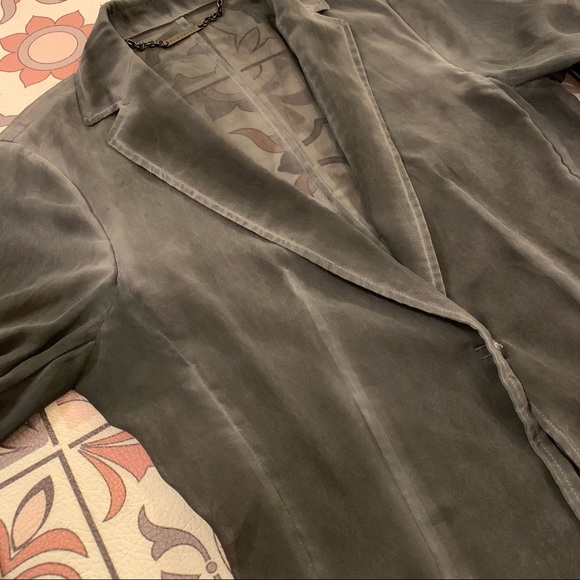 Elie Tahari Abby jacket Grey Fade Sheer Blazer XS - Picture 15 of 16